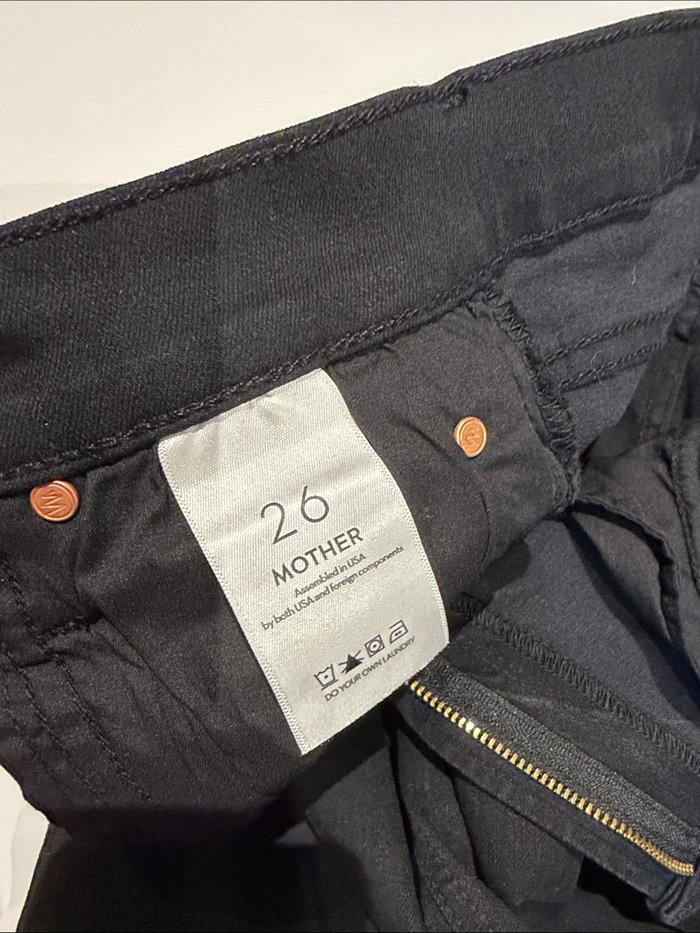 Mother  The Mid Rise Dazzler Ankle Deep End Dark Denim Wash Jeans 26 - Picture 10 of 10